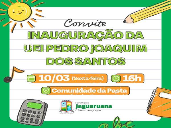 Prefeitura de Jaguaruana convida você a participar da Solenidade