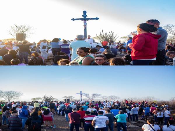 Católicos de Jaguaruana celebram no alto da Serra Dantas a tradicional missa de Cristo Rei!