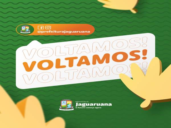 Prefeitura de Jaguaruana comunica a todos que nossas redes estão de volta!