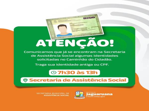 Solicitou sua identidade por meio do Caminhão do Cidadão?