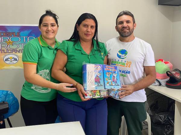 Escolas da rede pública municipal recebem kits da Gincana Ambiental!